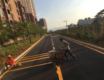 雅迪三村停車(chē)場(chǎng)劃線